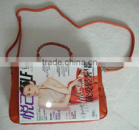 latest vogue elegant colorful ladies PU handbag and leisure tote bag,