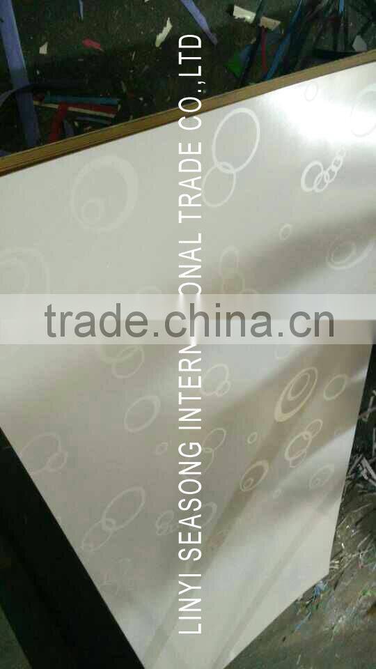 Beautiful 2015 new star design mdf slot board display board with aluminium bar