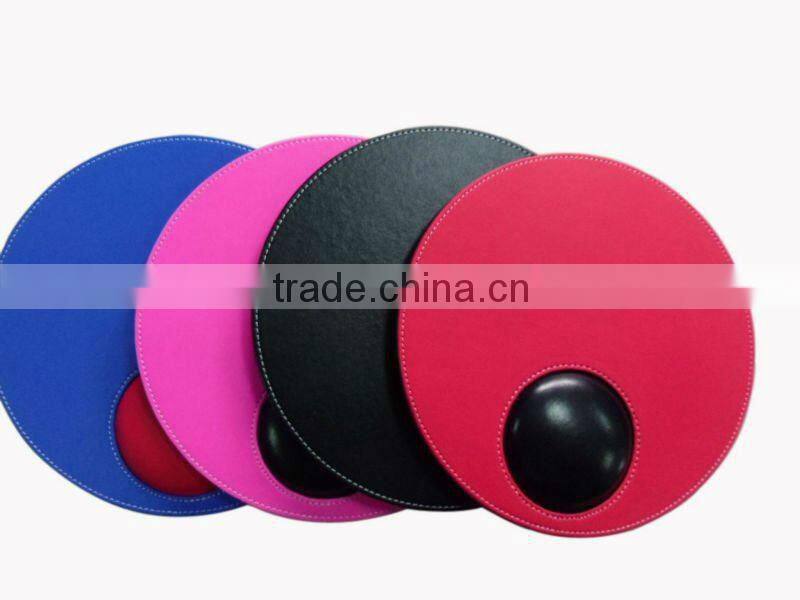 2015 leather Promotional genuine leather mouse pad