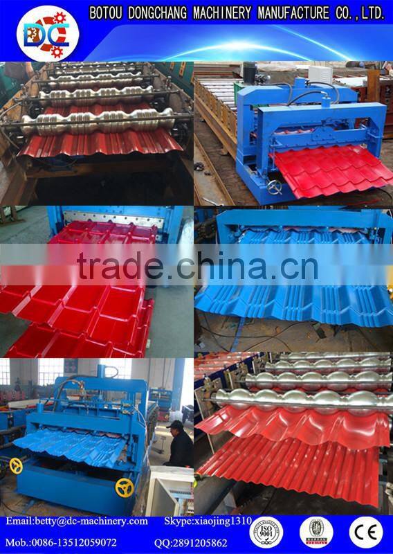 glavanized glazed metal roof sheet making machine