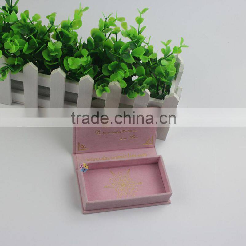 custom pink box cheap private label eyelash packaging
