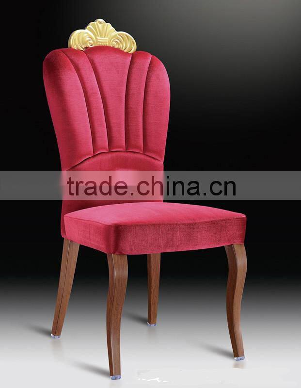 Cheap price high back chair Fabric furniture Superior hotel dining chair on sale ZA15