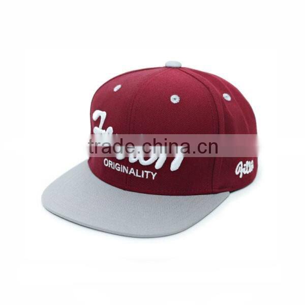 wholesale fashion snapback 3d custom embroidery hat