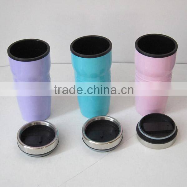 16oz Double wall l travel mug with customized paint coating