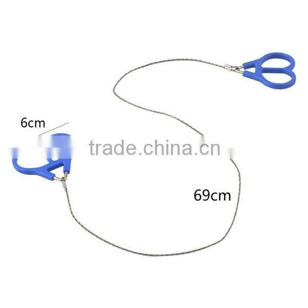 Emergency Survival Gear Outdoor Plastic Steel Wire Saw Ring Scroll Travel Camping Hiking Hunting Climbing Survival Tool