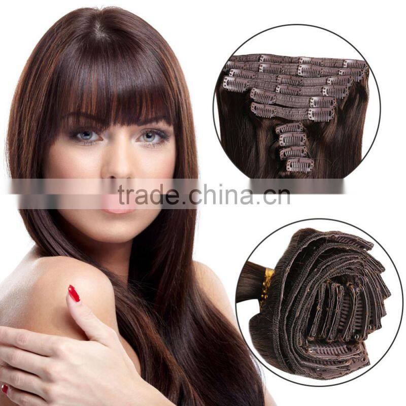 high quality remy bohemian remy clip in human hair extension