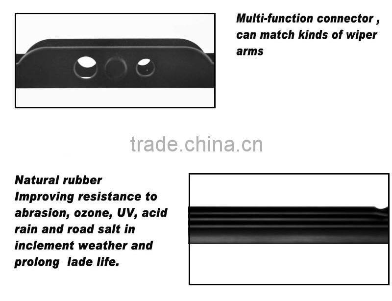 Ningbo Factory Graphite Wiper Blade, Strong Metal Frame