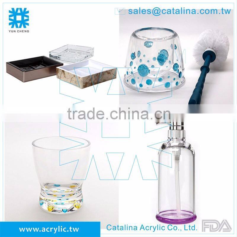 3D Bubble Fish Pattern Cotton Jar Toothbrush Holder Lotion Dispenser Soap Dish Tumbler Acrylic Bathroom Supplies