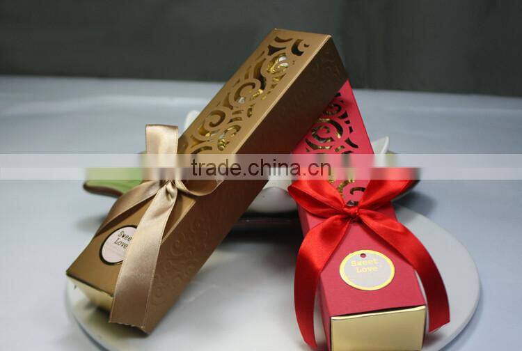 Hot sale laser cut party gift boxes personalized wedding favor boxes