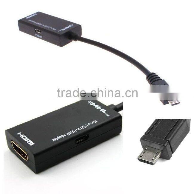 MHL to HD MI HDTV 1080P CABLE ADAPTER For HTC One M8 for LG for Sony for Xperia Z1