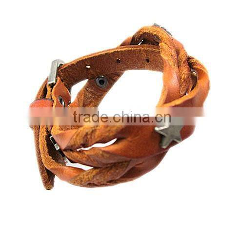 Unique Handmade Cool Leather Bracelets for Boys China Wholesale