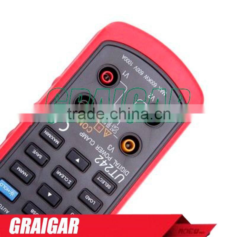 UNI-T UT242 UT-242 50mm Jaw size True RMS Power and Harmonics Clamp Meter Analyzer with USB interface