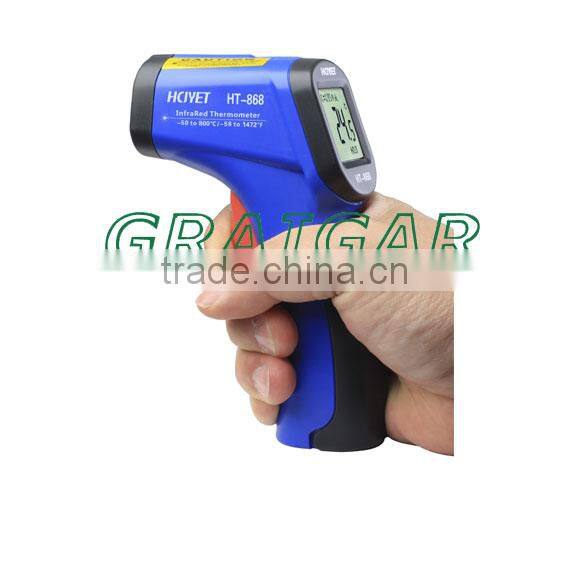 Non-contact digital Infrared thermometer HT-868 (-50-800 centigrade) temperature gauge