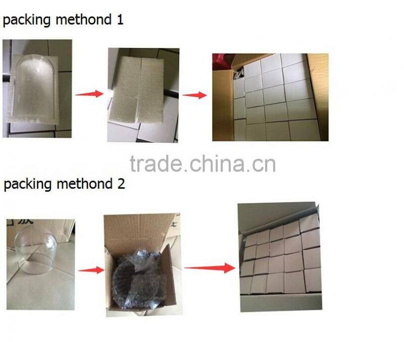 bulk buy from china butterfly , tillandsia plants , miniature fairy garden in 30cm Dome Clear Figurine Display glass cloche