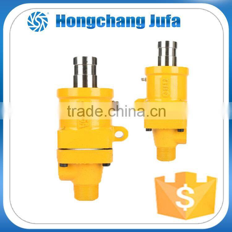 Dual flow high temperature resistance 3000psi rotating swivel mechanism