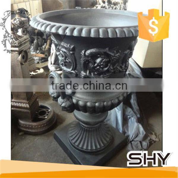 garden cast iron flowerpot for decoration