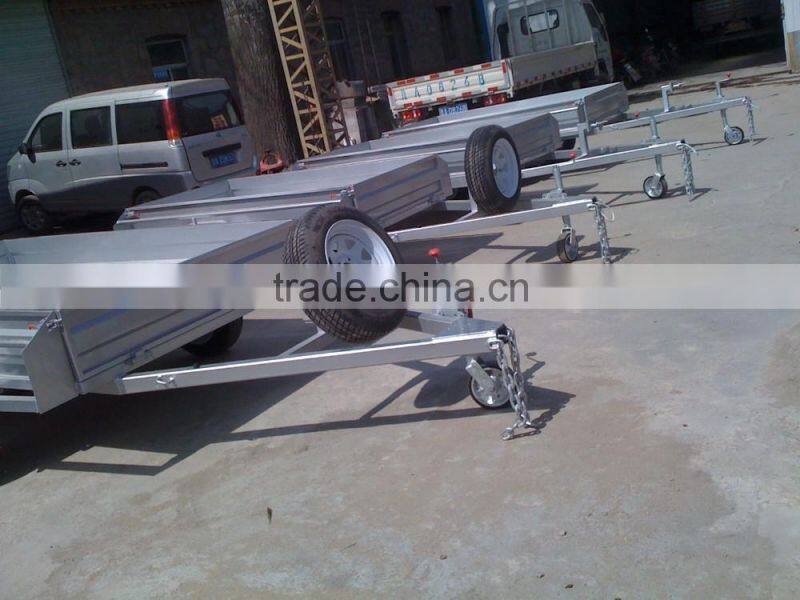 semi cargo box type small box trailer
