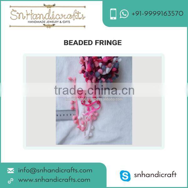 Highly Recommended Beaded Soft Pom Pom Fringe