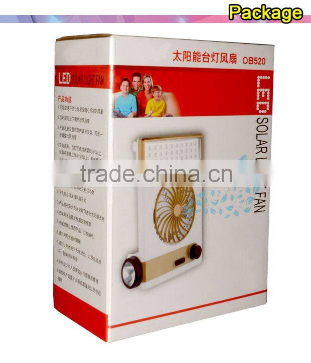 New technology products Printing logo solar dc fan