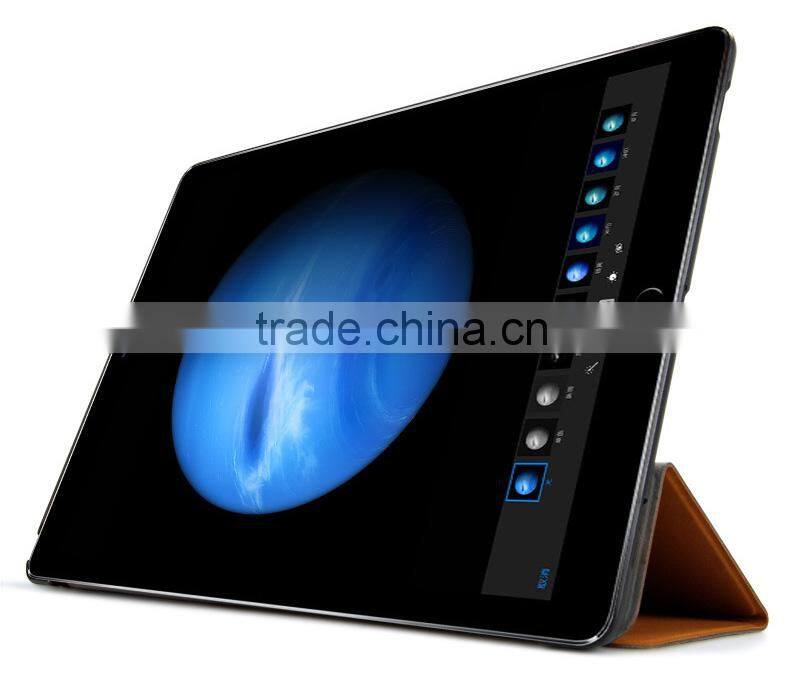 Factory New Arrival Ultra Thin Tri-folding Tablet PU Leather Smart Cover for iPad Pro
