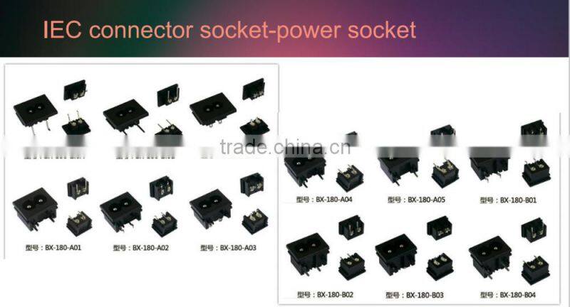 Top quality 2 pin ac power socket