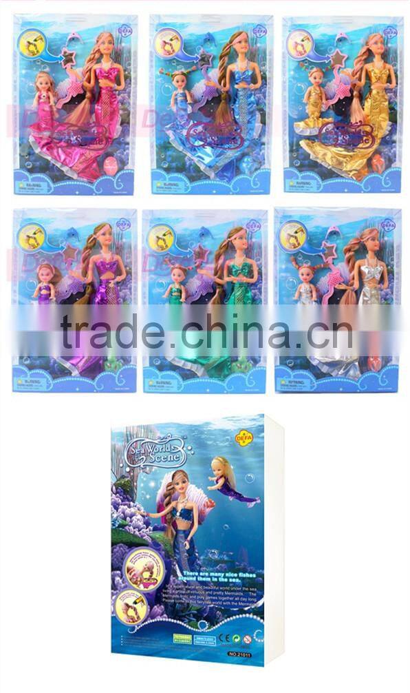 costume mermaid dolls with 3 beautiful dress