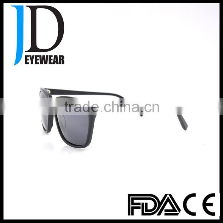 High quality acetate square frame black sun glasses for man