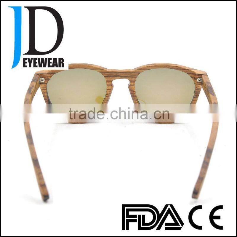 Hot Sell handmade OEM brand logo Wooden bamboo sunglasses