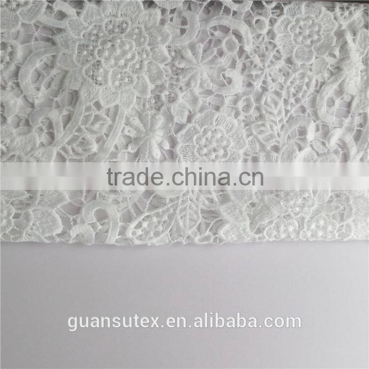 fashion french embroidery lace fabric for wedding dresses
