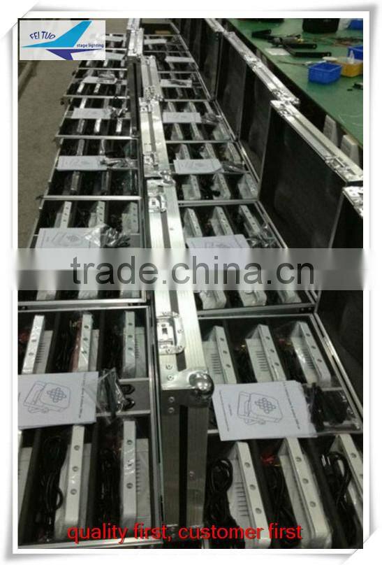 led par light stage 9pcs*9w rgb 3in1 battery led slim par