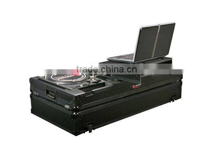 RK-ATA Black Label Coffin for Laptop, Two CD Players, and Mixer