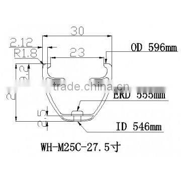 Best choose matt glossy bike rims part 27.5er top sell mtb mountain bike rim