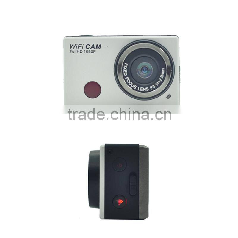 Full hd 1080p waterproof sports micro wireless video camera