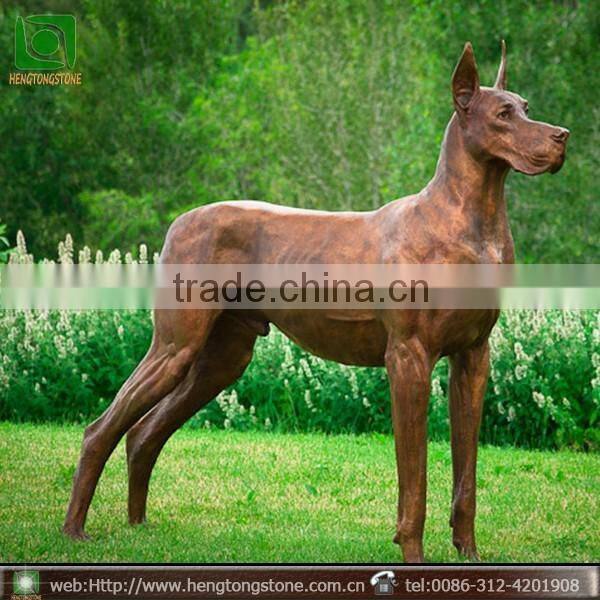Innovative Gift bronze great dane dog statue