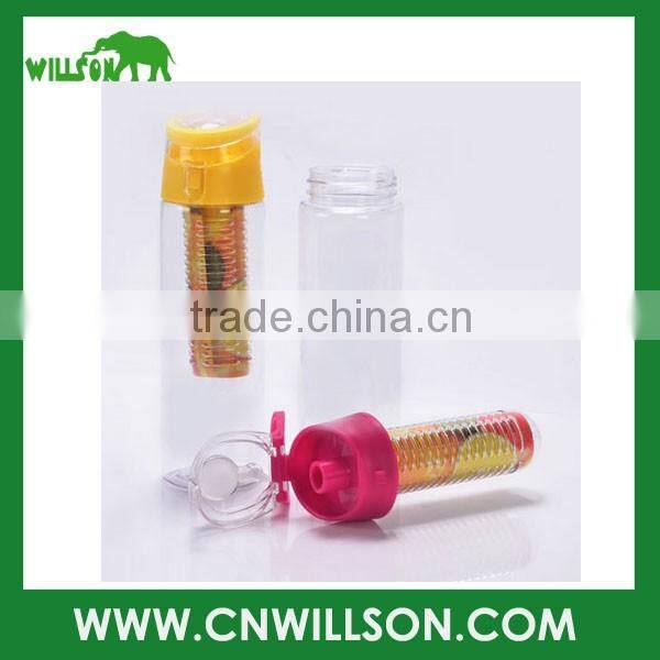Tritan fruit infuser water bottle