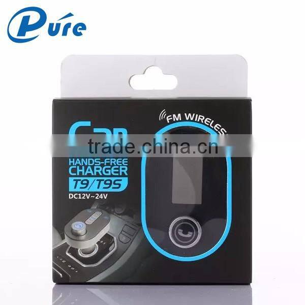 2016 CE ROHS FCC New Products LED MP3 Player USB Bluetooth Handsfree Car Kit FM Transmitter