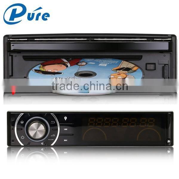 GPS Bluetooth Car Player Singel Din DVD Player 7 Inch 1024*600 Capacitive Touch Screen Player