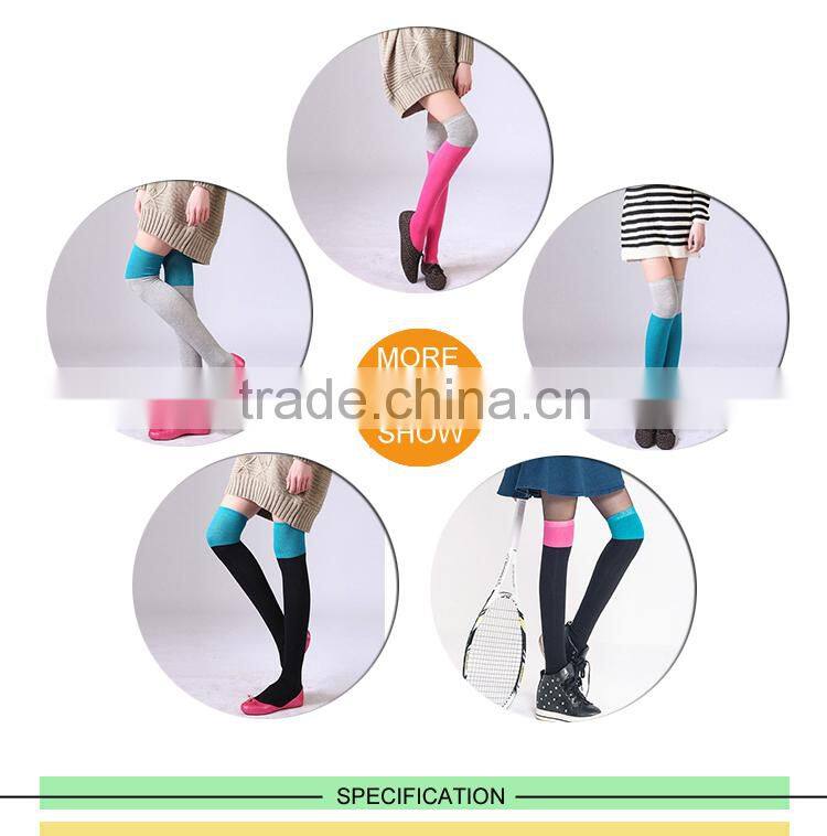 SX-410 cheap knee high socks young woman cute teen girl cartoon tube socks Japanese style nylon and silk foot sexy stockings