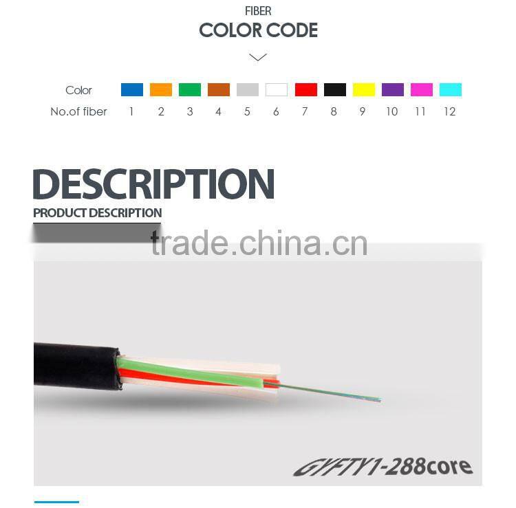 Well-Know Pbt Loose Tube Material Gyfty Fiber Optic Cable Price Per Meter
