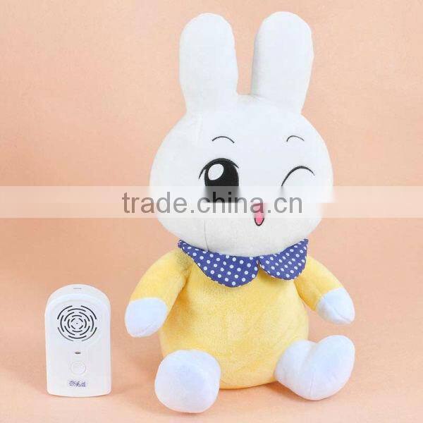Plush speaking bunny doll baby educational rabbit toys for children