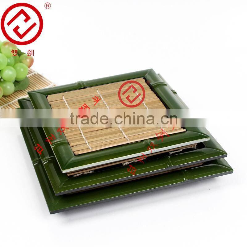 Plastic bamboo dinnerware