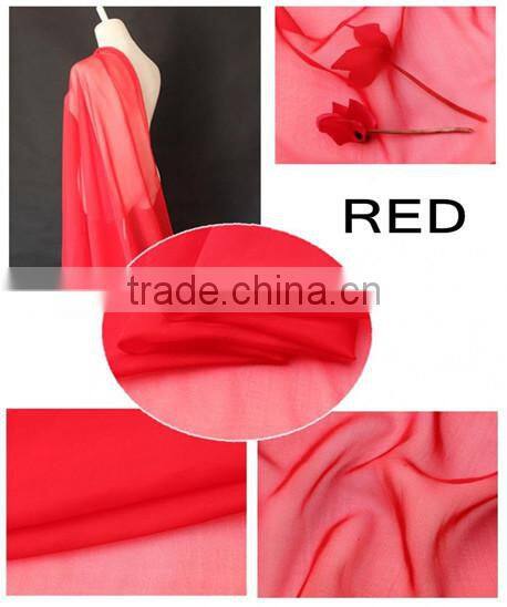 2015 Hot Selling Dubai Chiffon Fabric for Garment/Scarf/Dress