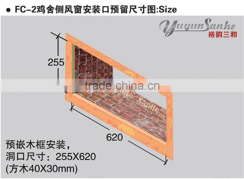 YUYUN SANHE poultry ventilation equipment FC-2 air inlet / air vent / air cooling window