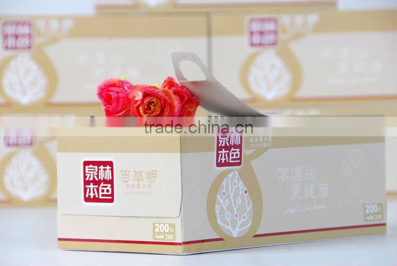 100% natural Wheat straw box facial paper