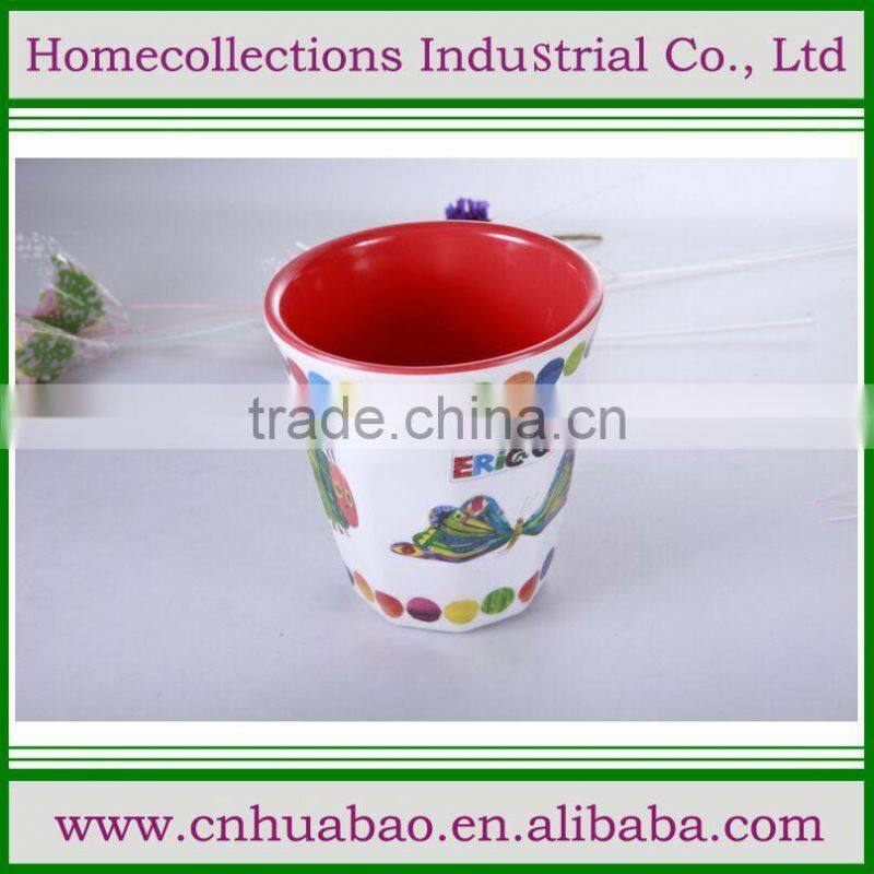 Holiday Christmas Santa Belt Thick Melamine 16 Oz Cups, different design melamine cup, unbreakable kids melamine cups