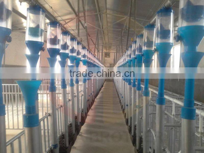 automatic unloading system for pig farm automatic feeding line