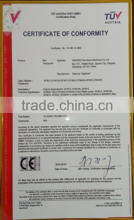 4x4 four wheel 300kgs capacity mini tractor in farm machinery