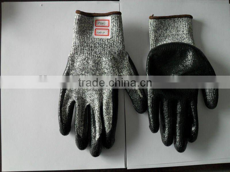cut resistant nitrile palm coated glove