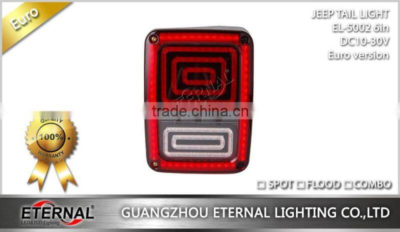 4x4 offroad Jeep Wranger JK SKU 07-15 multi-functions LED tail light amber red white lamp