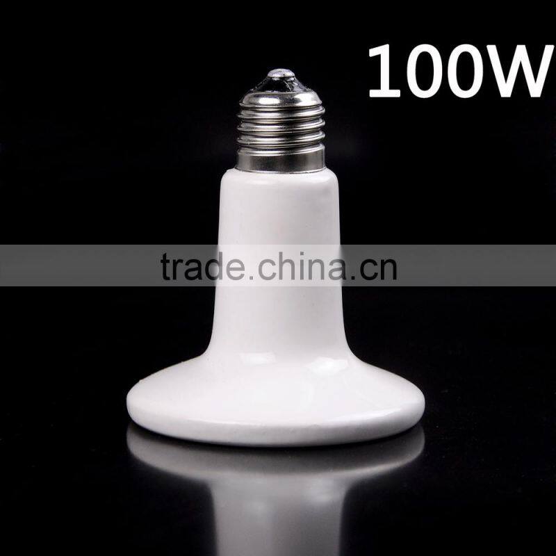25-250W Infrared Ceramic Heat Emitter Lamp Light Bulb for Reptile Pet Brooder 110-120V